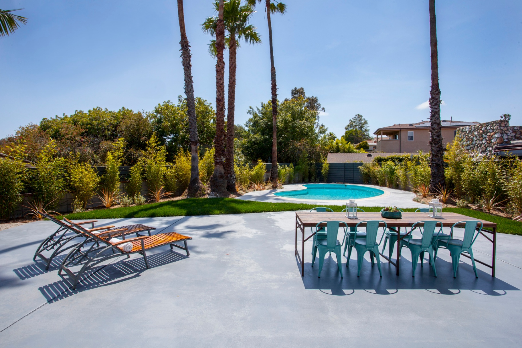 Don Luis patio and pool