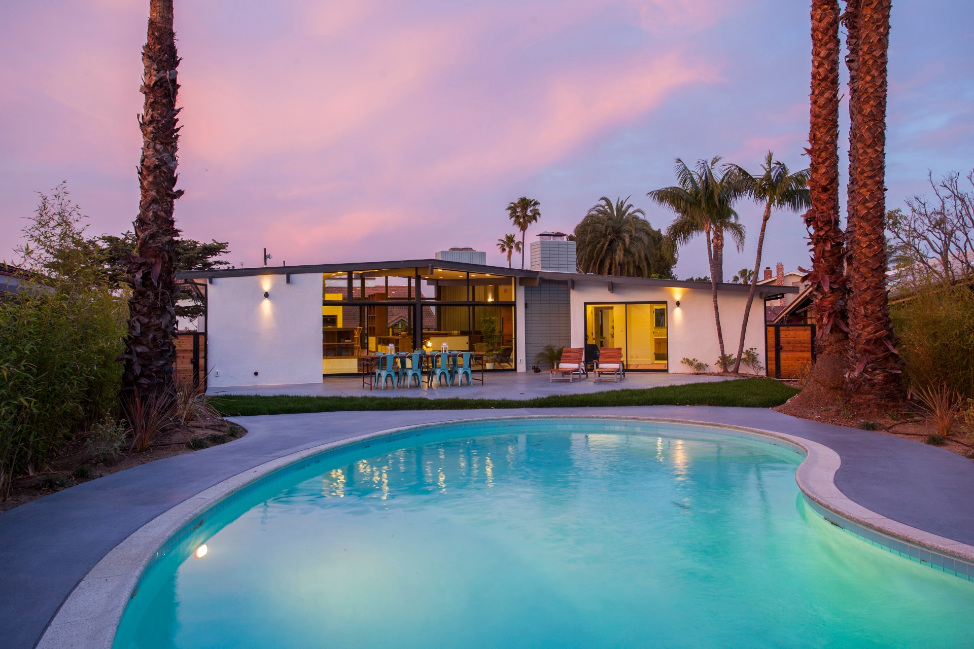 Don Luis pool at dusk